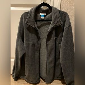 Columbia Charcoal Grey Fleece Zip Up